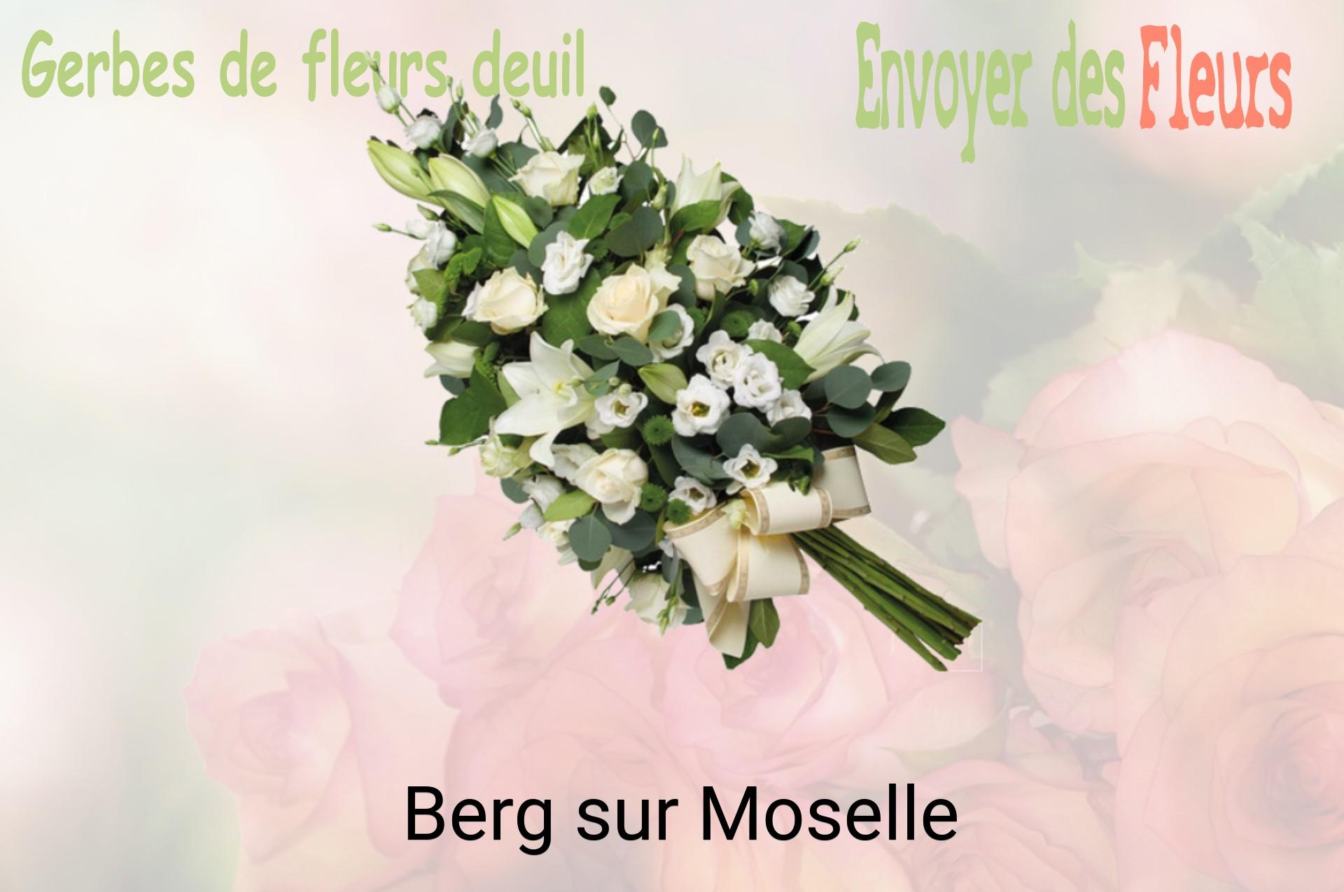 Gerbe de fleurs de deuil livrée à Berg-sur-Moselle
